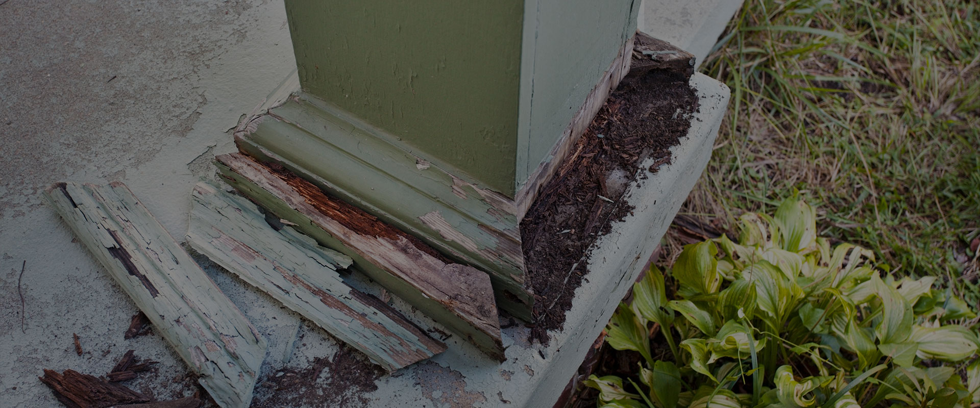 Porch Post Destroyed By Termites